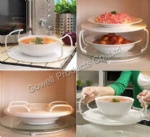 microwave stackable plate