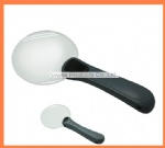 rimless magnifier with light