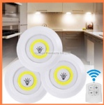 3pc LED wireless remote control cabinet night touch light