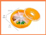 round shape fruit design pill box